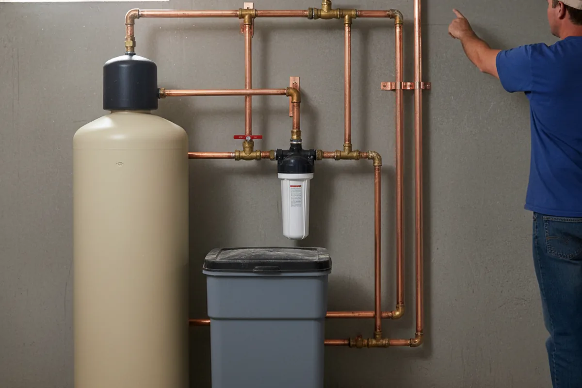 Whole-house water treatment system installed in Neville